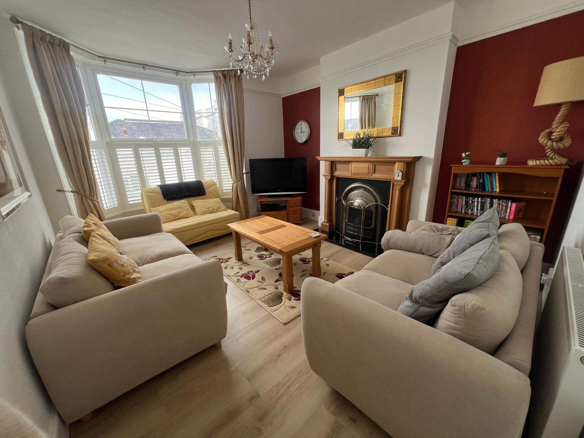 Spacious First Floor Family Flat, Sea View Torquay Eksteriør billede